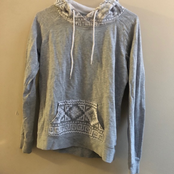 Grey Aztec Pocket Sweatshirt - Picture 1 of 3